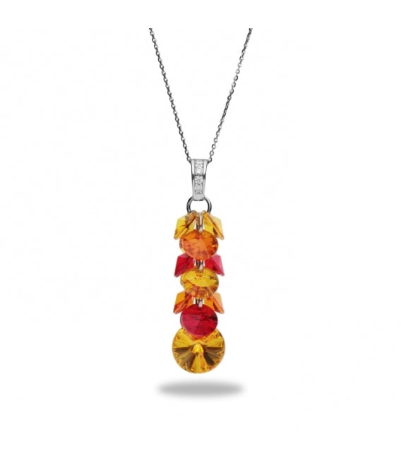 Collar Frou Frou Candy Sunflower - Swarovski joyas