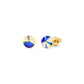 Aros Small Candy Studs, Goldplated.