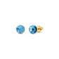 Aros Small Candy Studs, Goldplated.