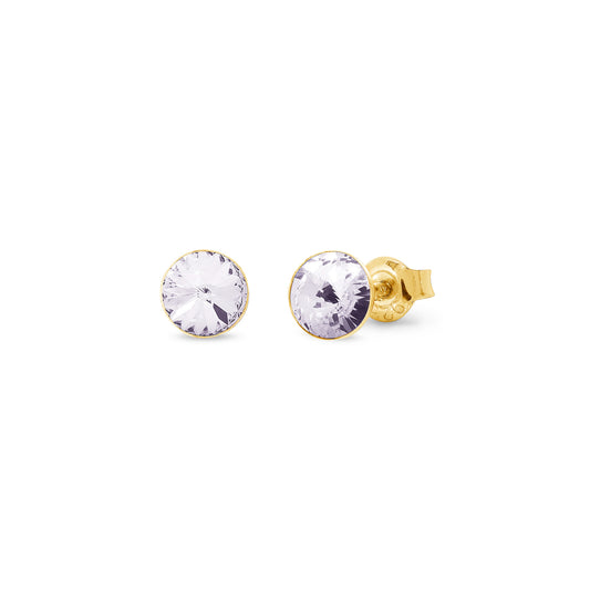 Aros Small Candy Studs, Goldplated.