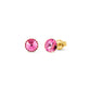 Aros Small Candy Studs, Goldplated.