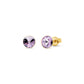 Aros Small Candy Studs, Goldplated.