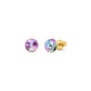 Aros Small Candy Studs, Goldplated.