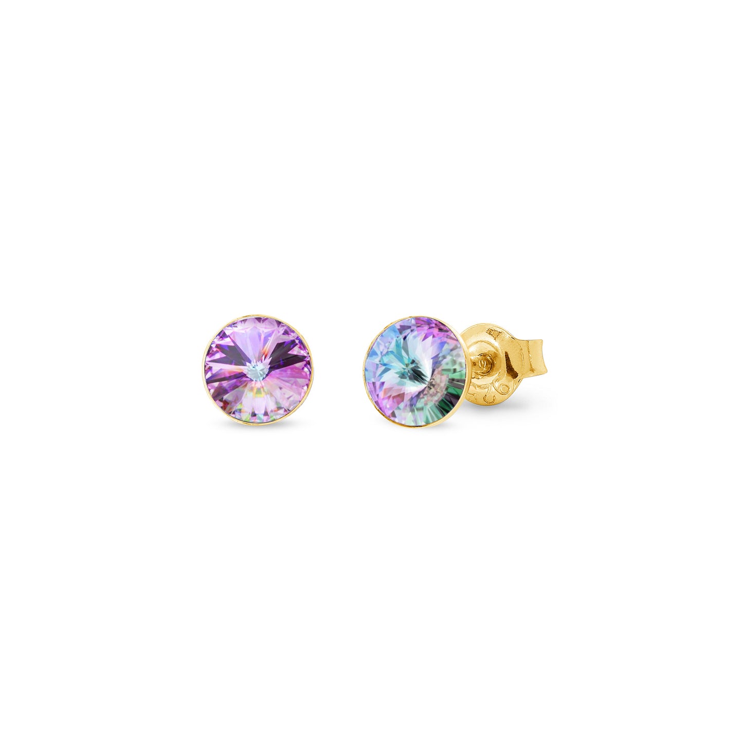 Aros Small Candy Studs, Goldplated.