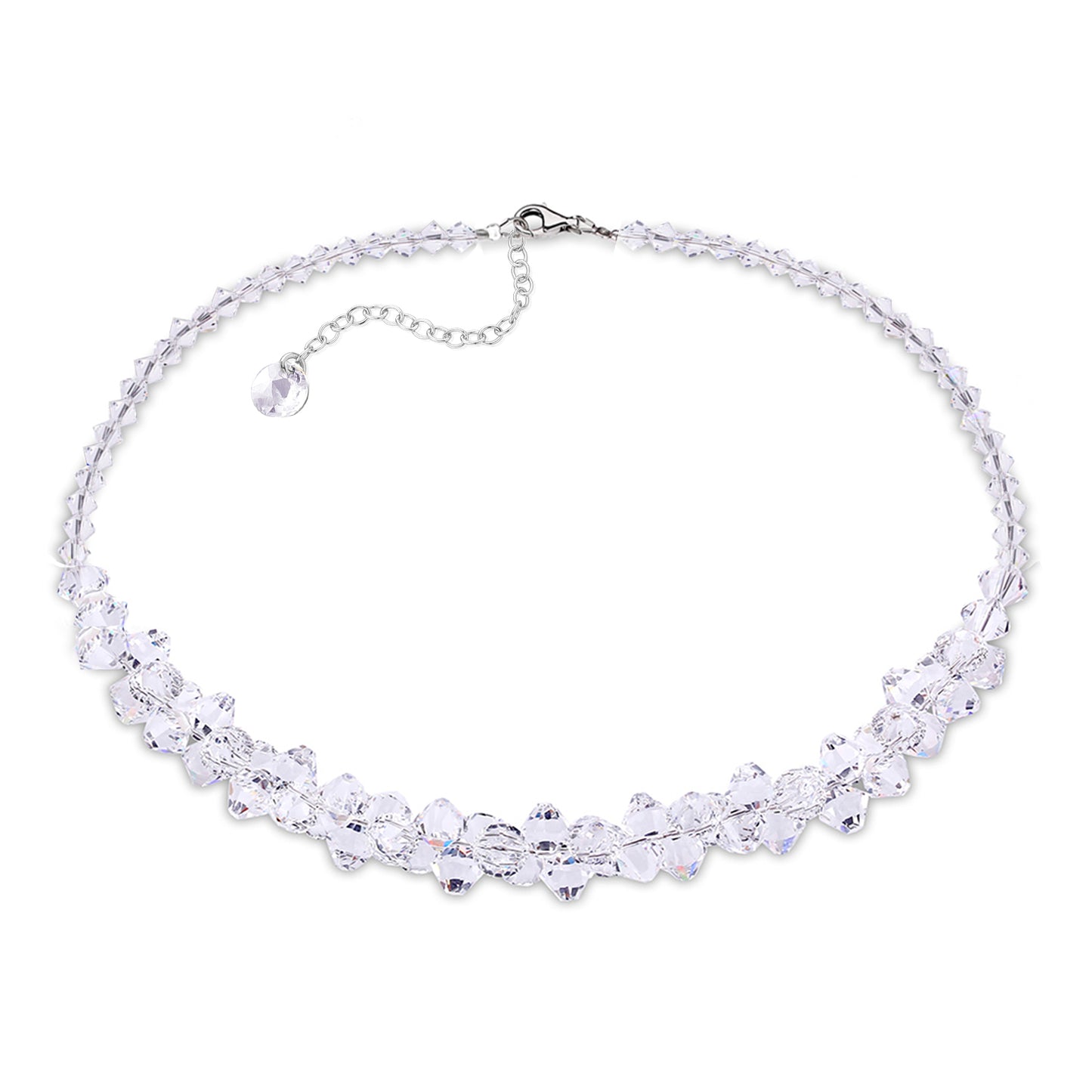 Collar Bicone Cristal - Spark Silver Jewelry