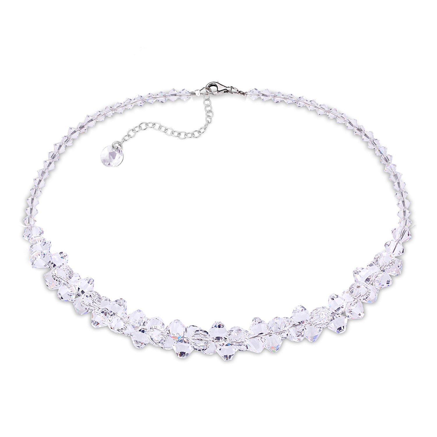 Collar Bicone Cristal - Spark Silver Jewelry