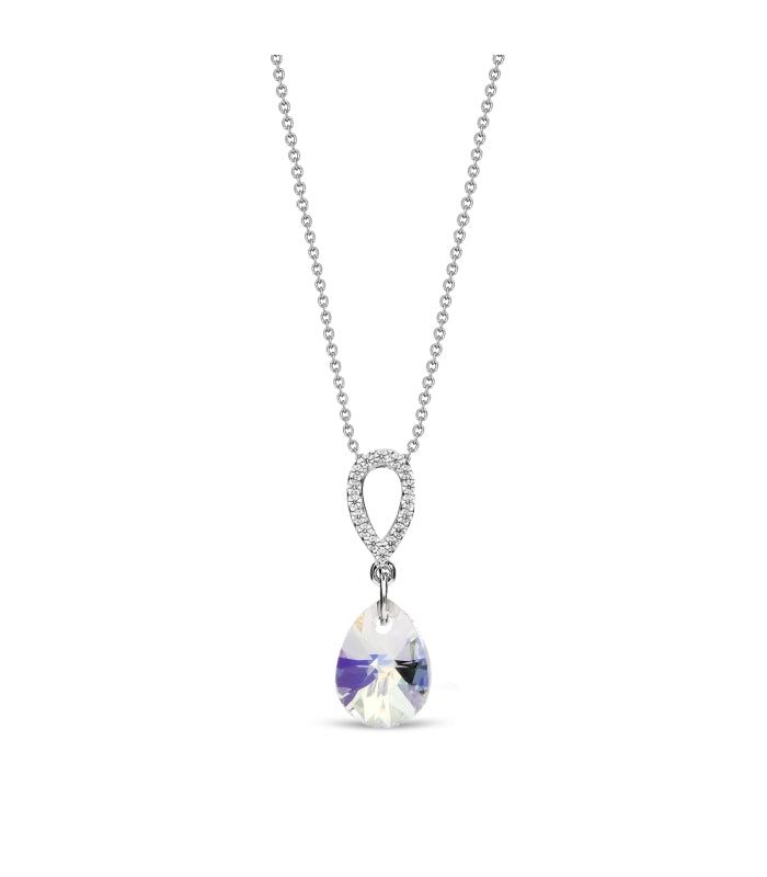 Collar Pear Drop Aurore Boreale - Spark Silver Jewelry